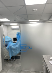 clients and partners6-Перегородка линейная с раздвижной дверью